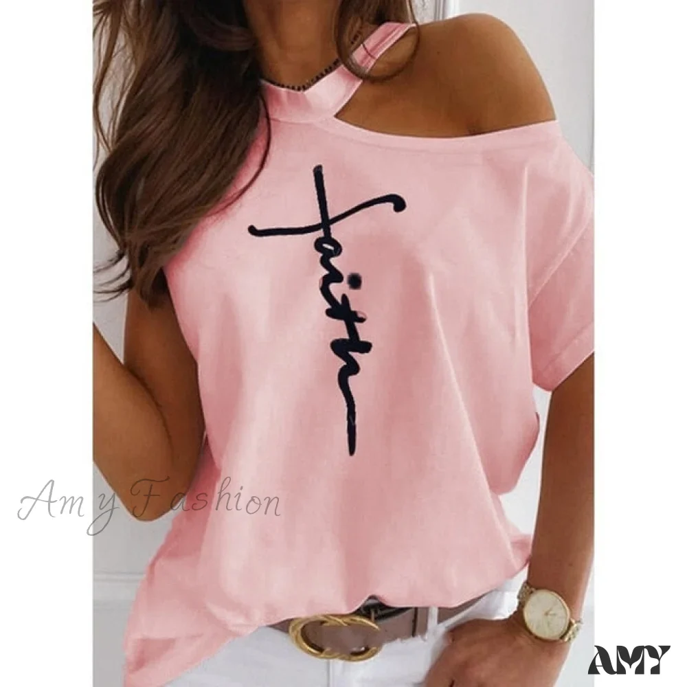 Amy Fashion - Casual Print Short Sleeve O-neck Tops - Image 3