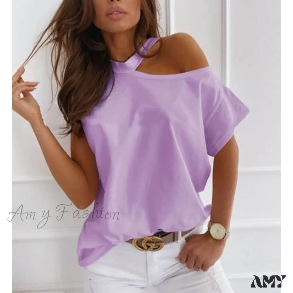 Amy Fashion - Casual Print Short Sleeve O-neck Tops - Image 6