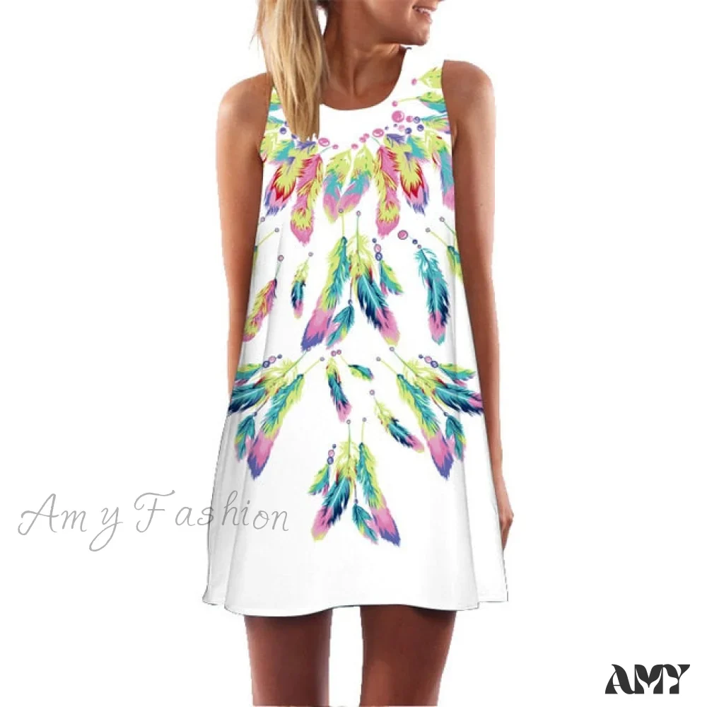 Amy Fashion - Loose Floral Print Plus Size Clothing Dress - Image 16