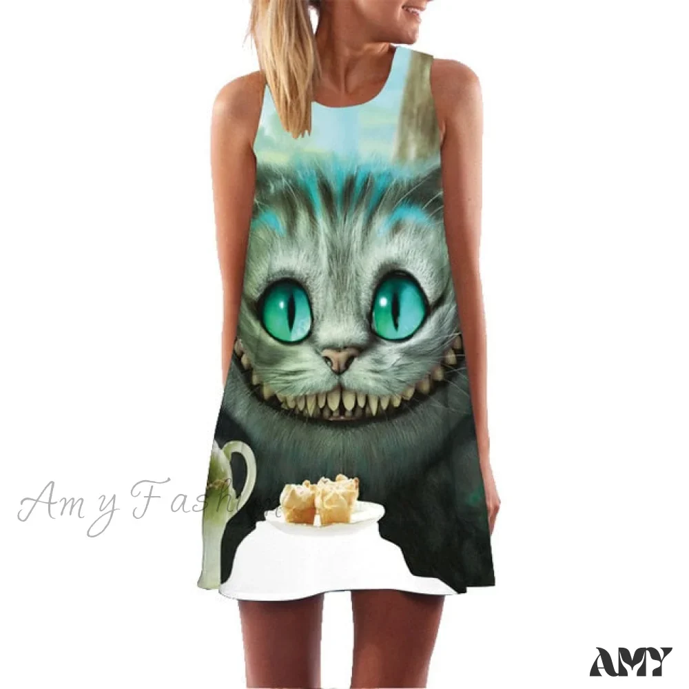 Amy Fashion - Loose Floral Print Plus Size Clothing Dress - Image 26