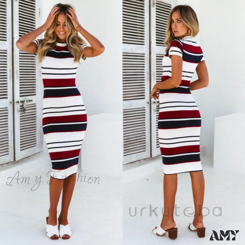 Amy Fashion - Casual Sleeveless O Neck Bodycon Dress - Image 5