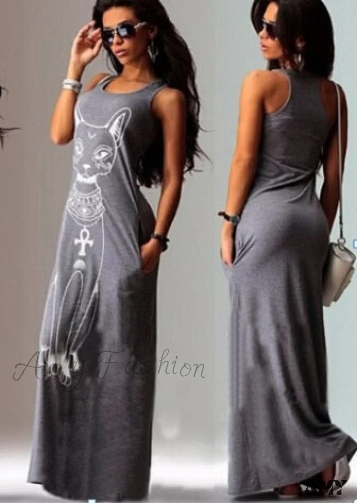 Amy Fashion - Casual Sleeveless O Neck Bodycon Dress - Image 6