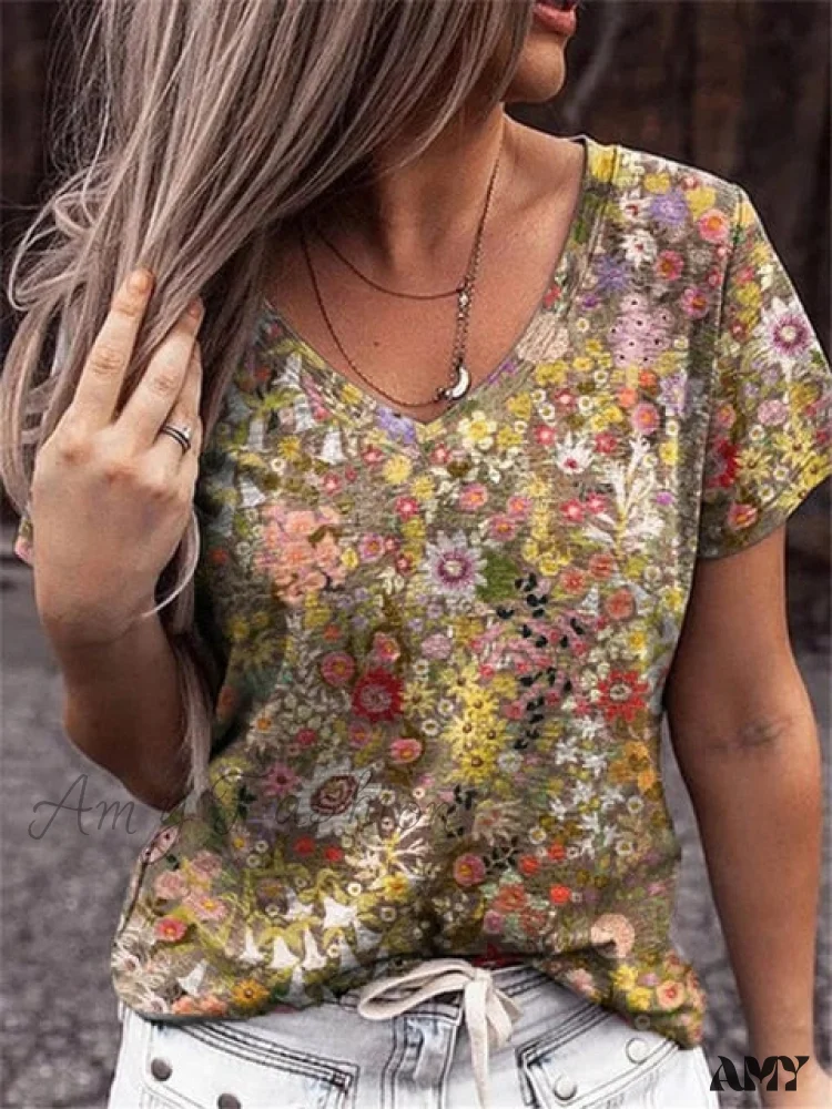 Amy Fashion - Casual Short Sleeve Women T-Shirts - Image 3