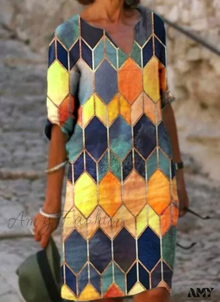 Amy Fashion - Casual Vintage All-match Plus Size Beach Dresses - Image 8