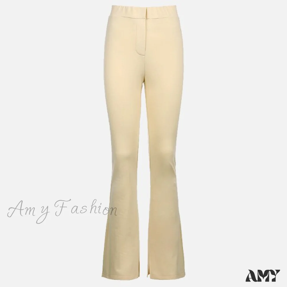 Amy Fashion - High Waist Sweatpants Sports Pants - Image 3