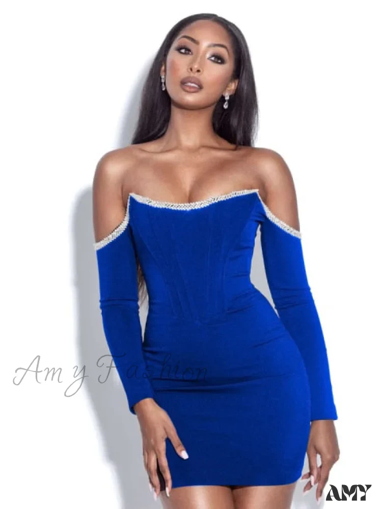 Amy Fashion - Chains Vestidos Party Black Bandage Dress - Image 4