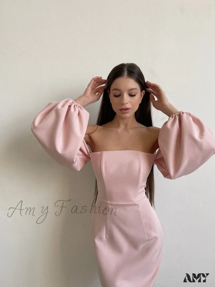 Amy Fashion - Churses Sexy Off The Shoulder Bodycon White Dress - Image 6