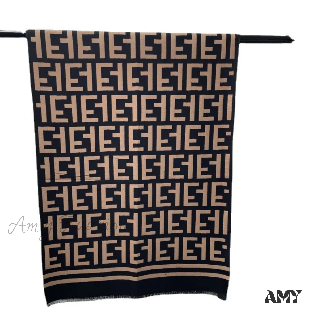 Classic Faux Cashmere Warm Two-Way Air Conditioning Office Scarf - Image 6
