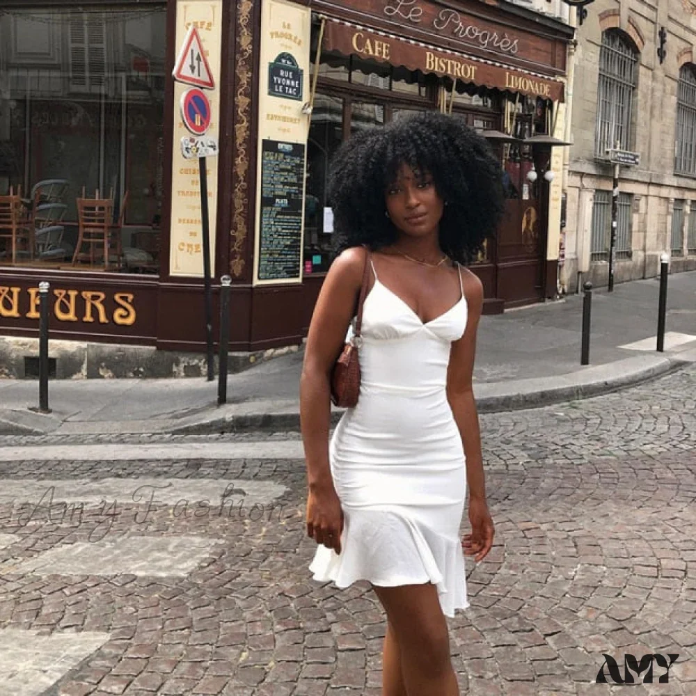 Amy Fashion - Club Party Elegant Sleeveless Slip Outfits Dress - Image 3