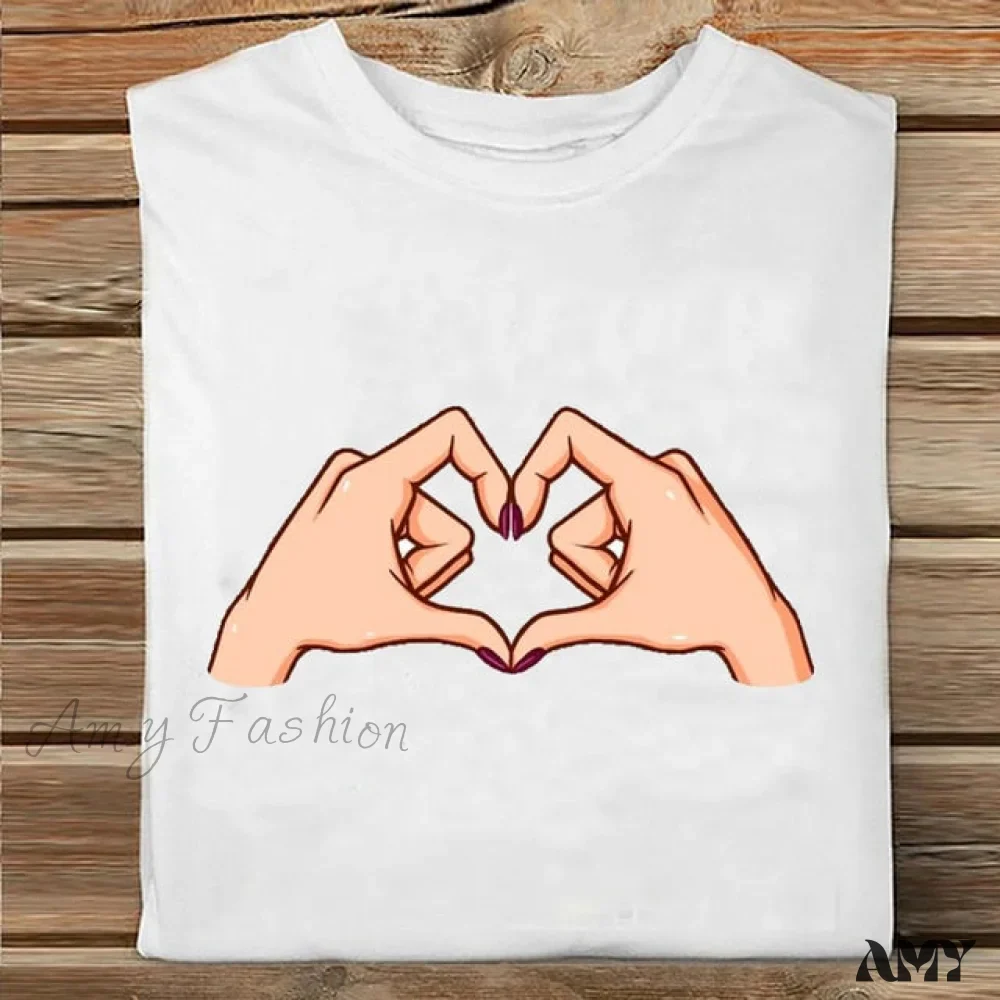 Amy Fashion - Coffee Love Cartoon Printing Clothes Tshirt - Image 14