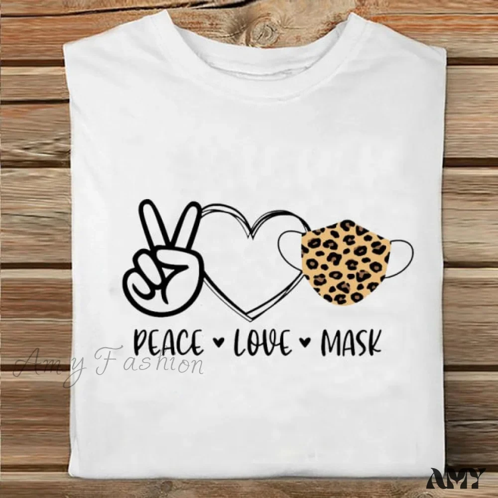 Amy Fashion - Coffee Love Cartoon Printing Clothes Tshirt - Image 16