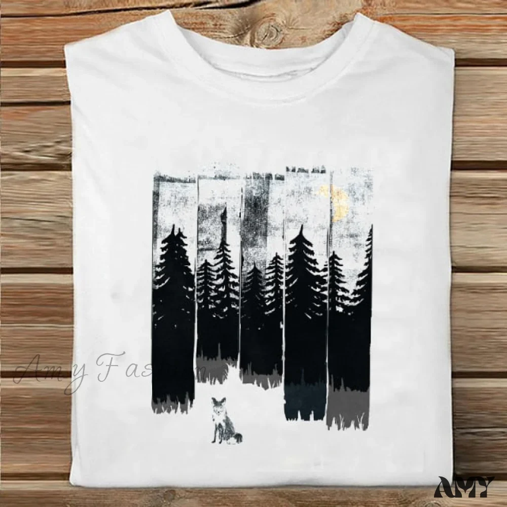 Amy Fashion - Coffee Love Cartoon Printing Clothes Tshirt - Image 24