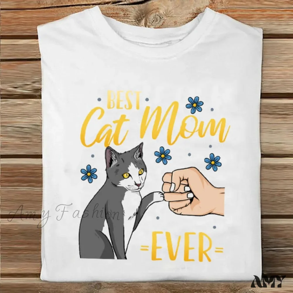 Amy Fashion - Coffee Love Cartoon Printing Clothes Tshirt - Image 6