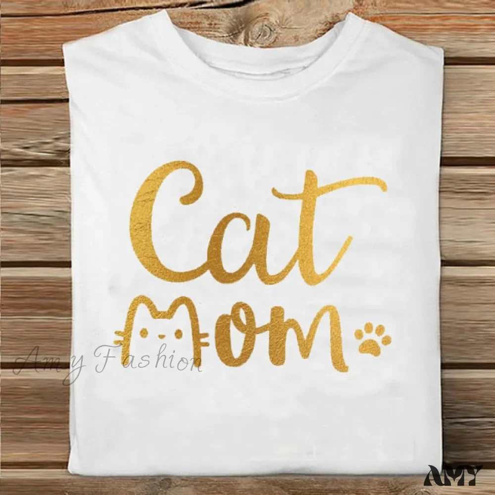 Amy Fashion - Coffee Love Cartoon Printing Clothes Tshirt - Image 7