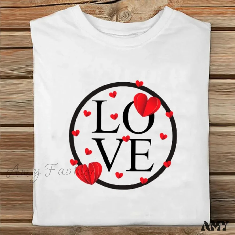Amy Fashion - Coffee Love Cartoon Printing Clothes Tshirt - Image 8