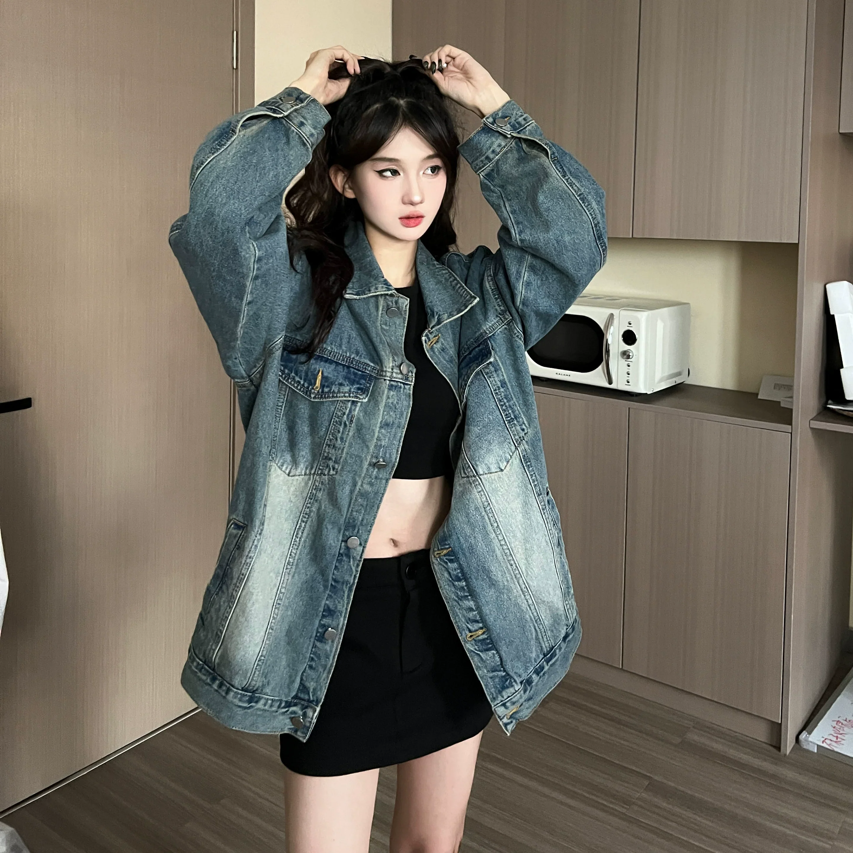 Oversized Denim Jacket Outfit - Image 8