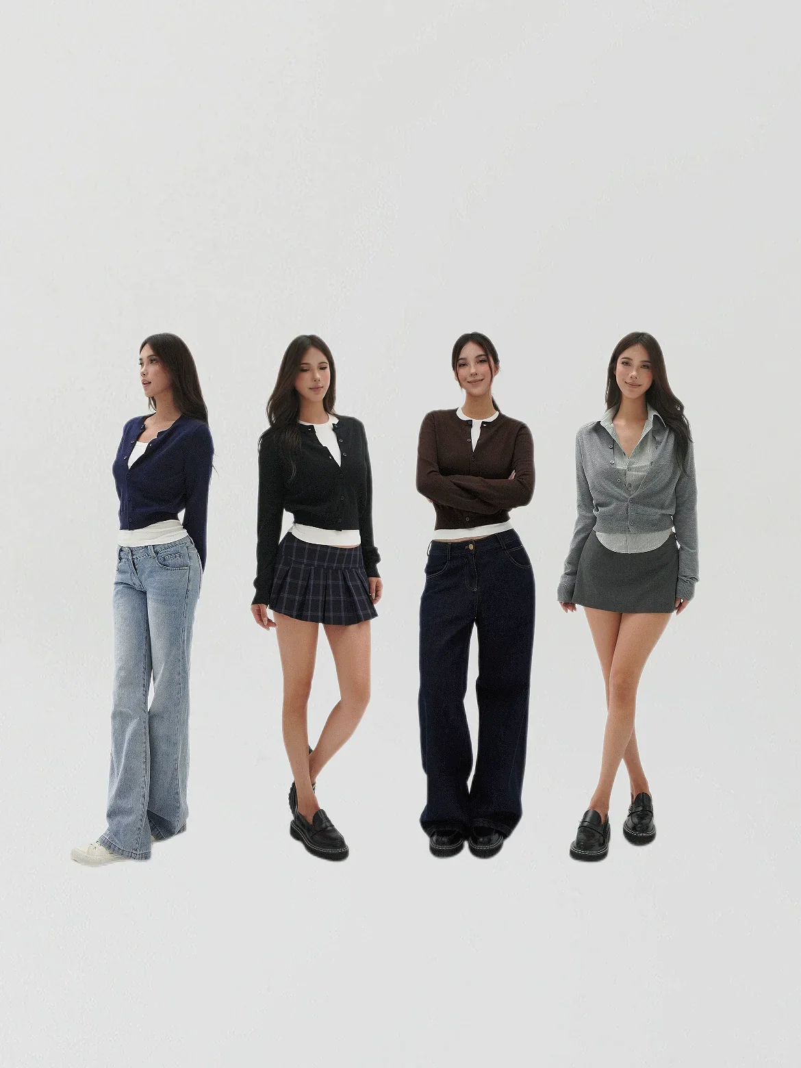 Slim-Fit Cropped Knit Cardigan Sweater - Image 8