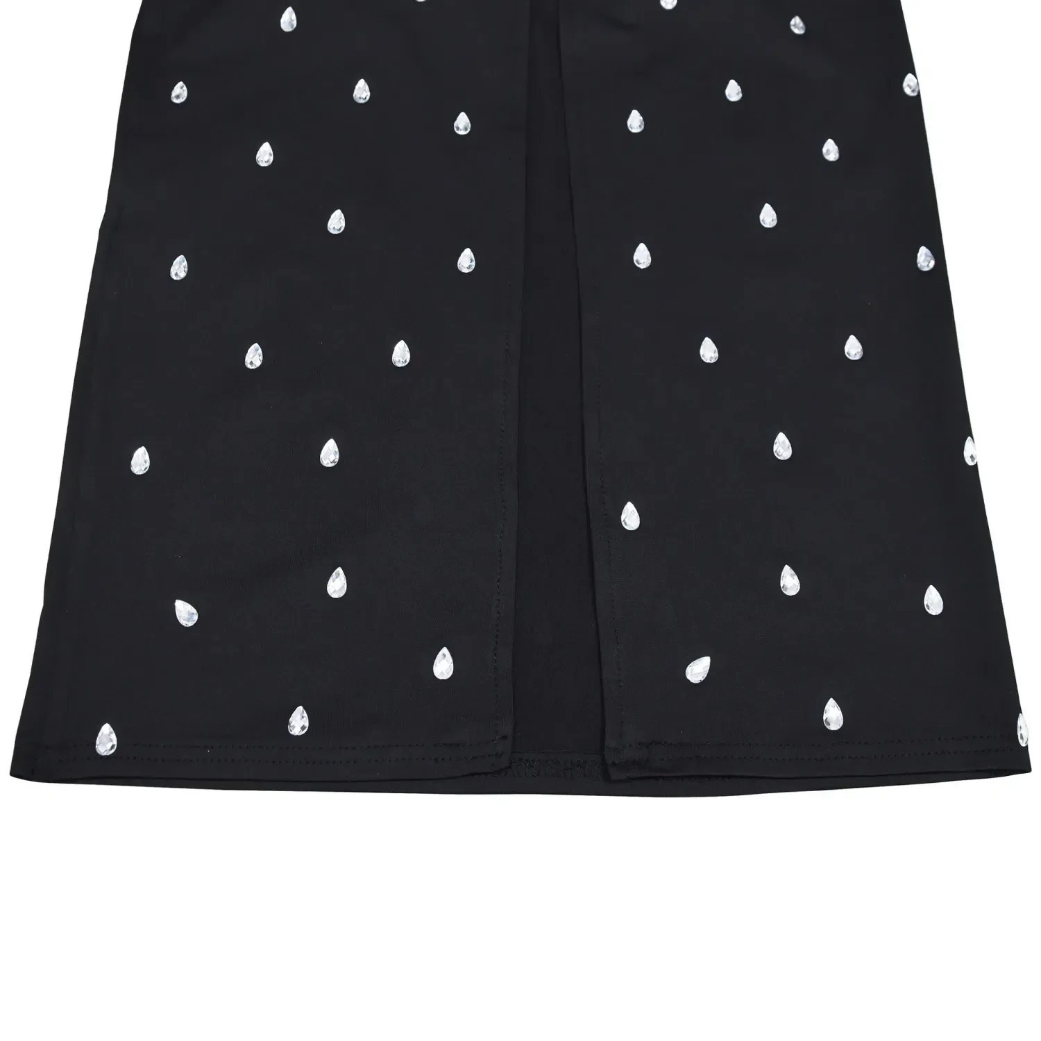 Rhinestone U-Neck Sleeveless Hip Dress - Image 9