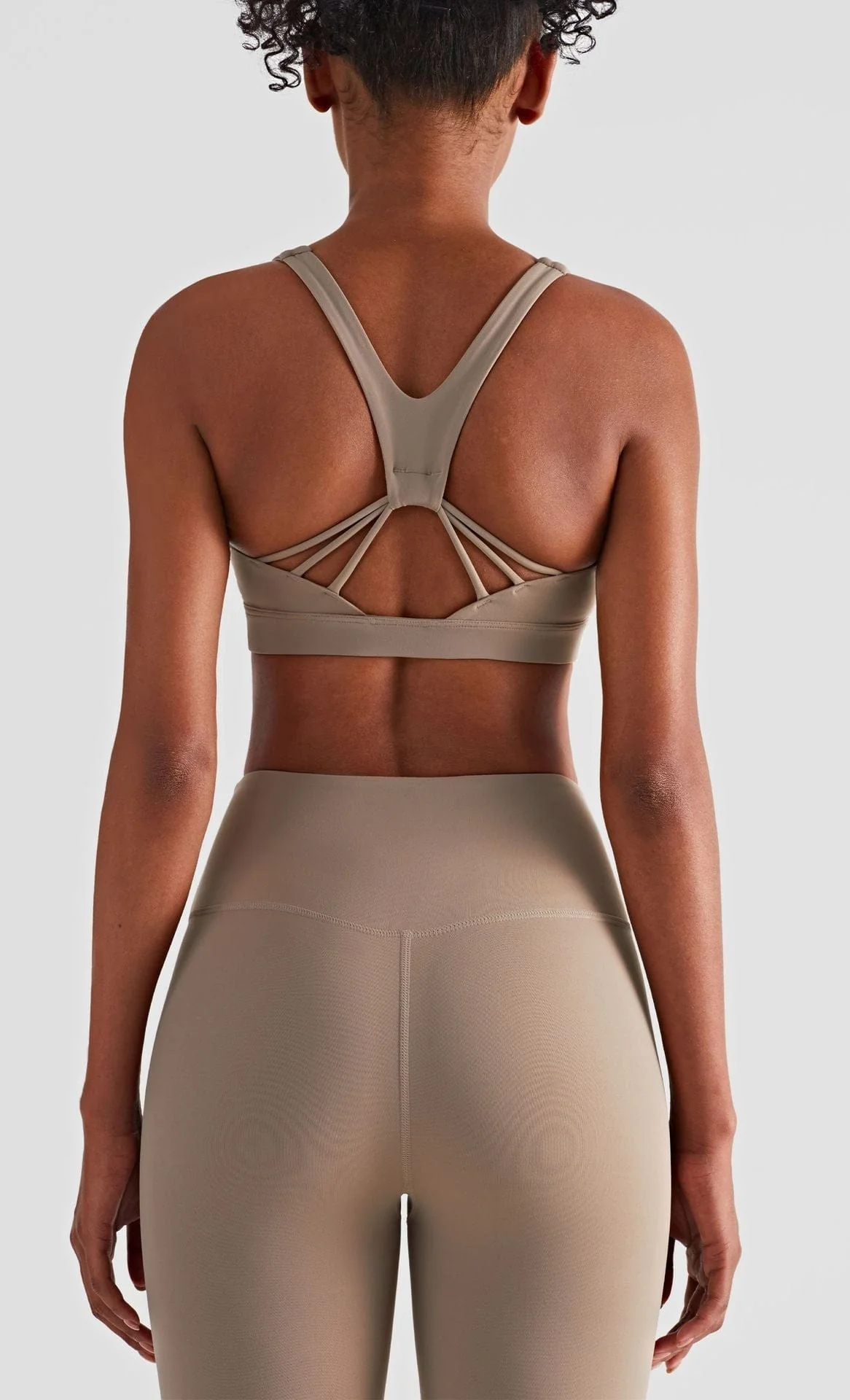 Soft Buttery V-Shape Back Straps Fitness Sports Bra - Image 4