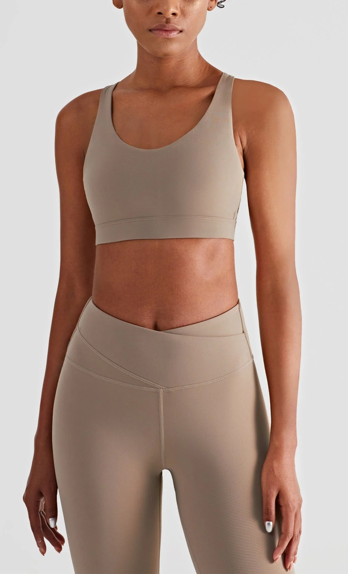 Soft Buttery V-Shape Back Straps Fitness Sports Bra - Image 5