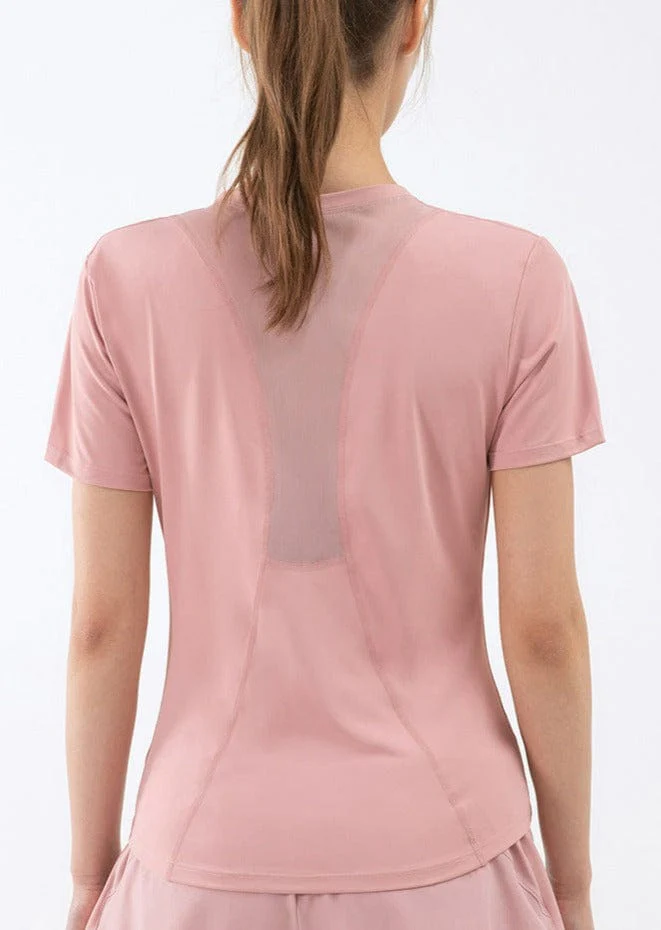 Slim Fit Mesh Back Panel Tee - Image 10