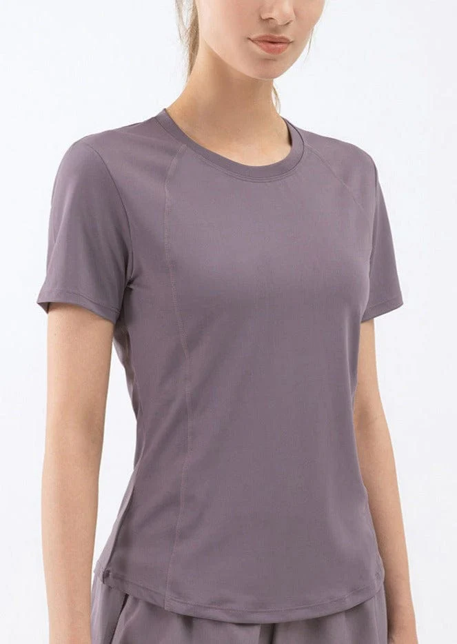 Slim Fit Mesh Back Panel Tee - Image 16
