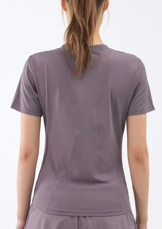 Slim Fit Mesh Back Panel Tee - Image 17