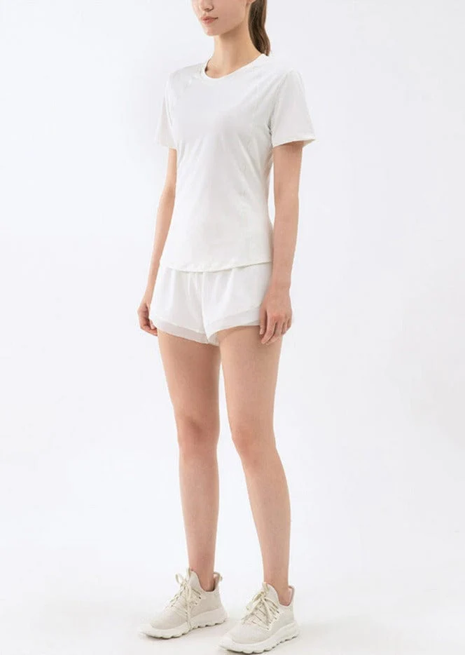 Slim Fit Mesh Back Panel Tee - Image 6