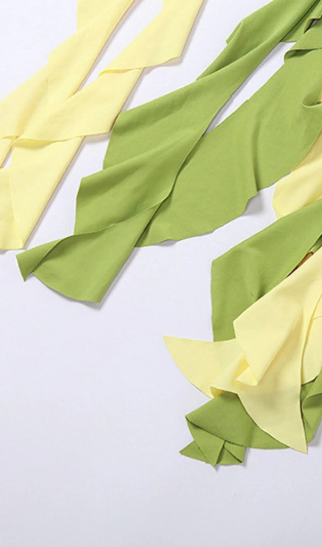 Tassel Irregular Two-Piece Dress in Moss Green - Image 4