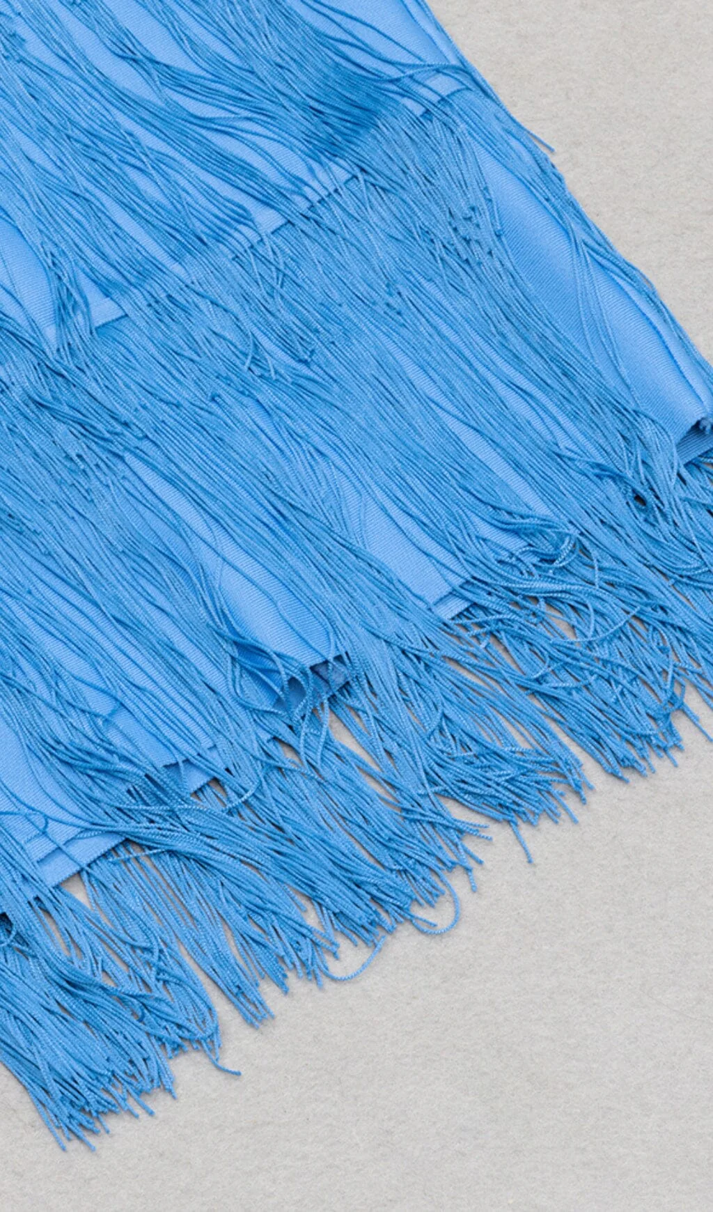 Tassel Halter BANage Midi Dress in PURE Blue - Image 7