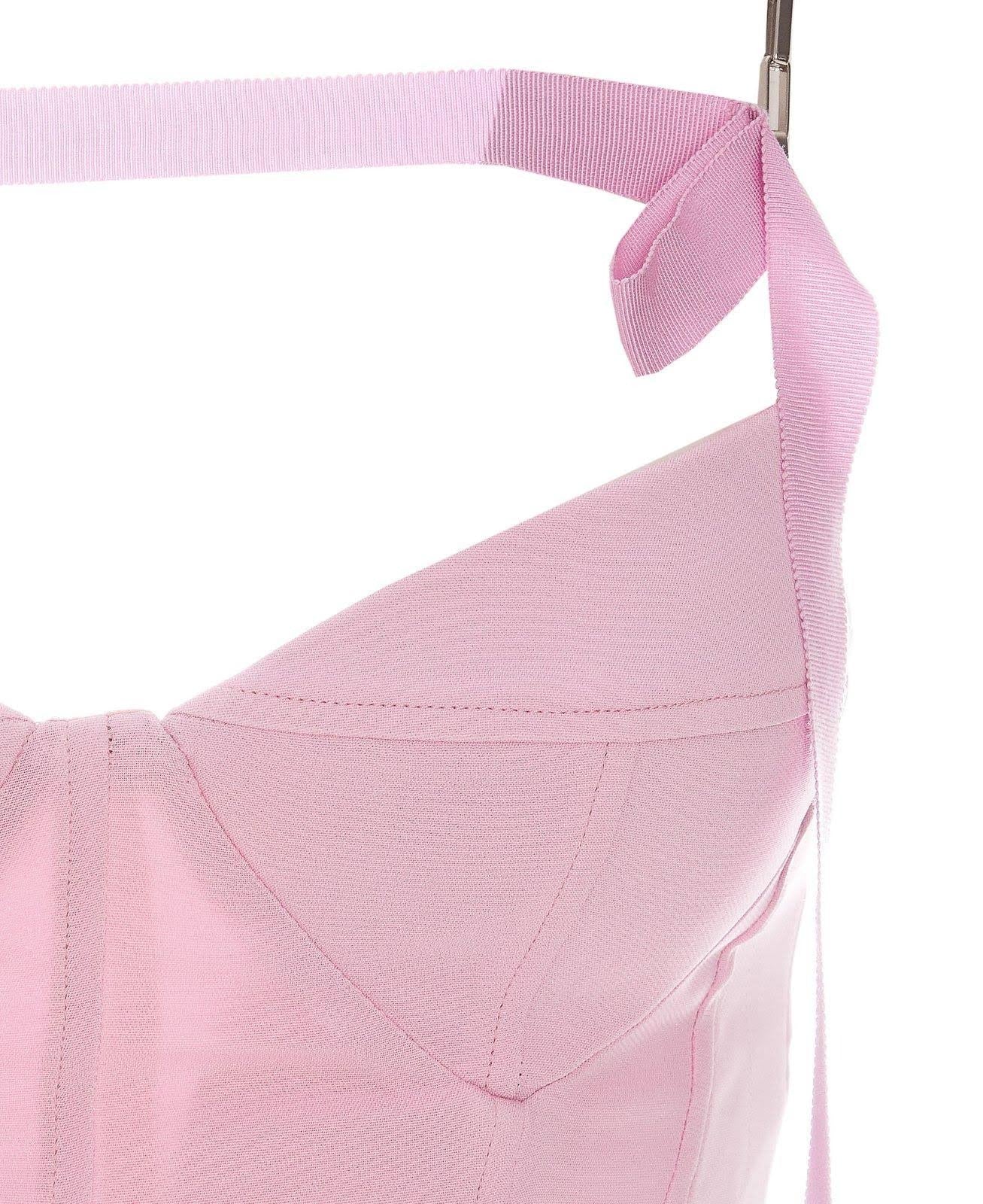 Strapy Slim Maxi Dress in Pink - Image 7