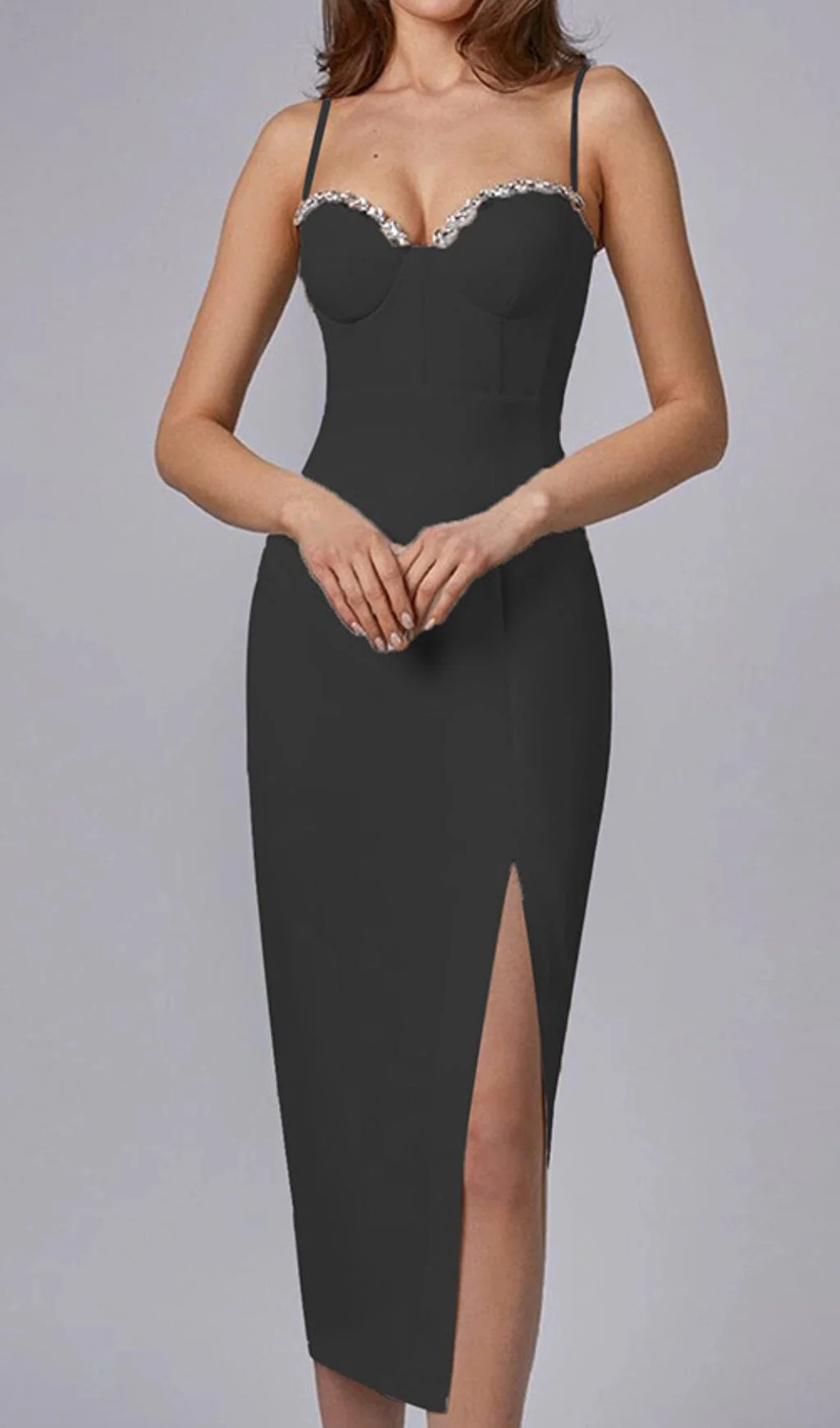 Strappy Slim Midi Dress - Image 7