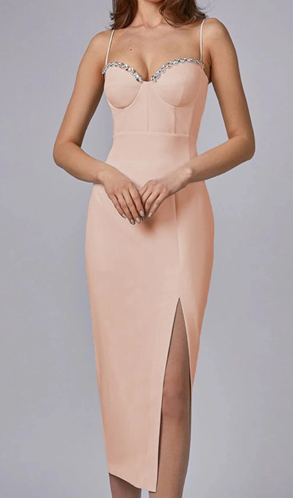 Strappy Slim Midi Dress - Image 8
