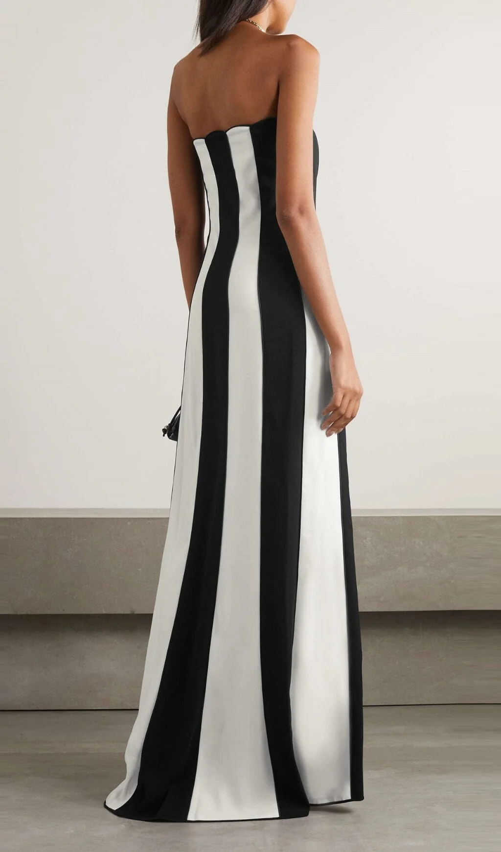 Strapless Striped Maxi Dress - Image 2