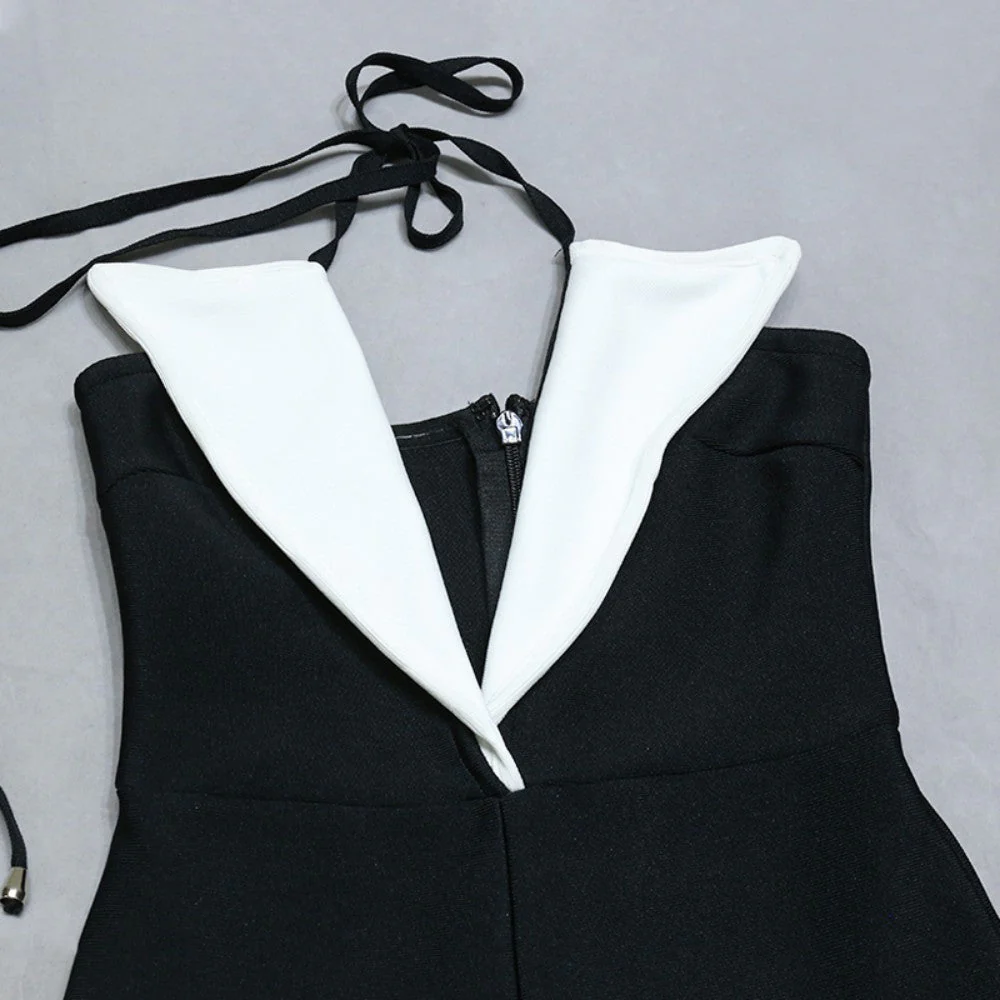 Halter Sleeveless Backless Bandage Jumpsuit - Image 7