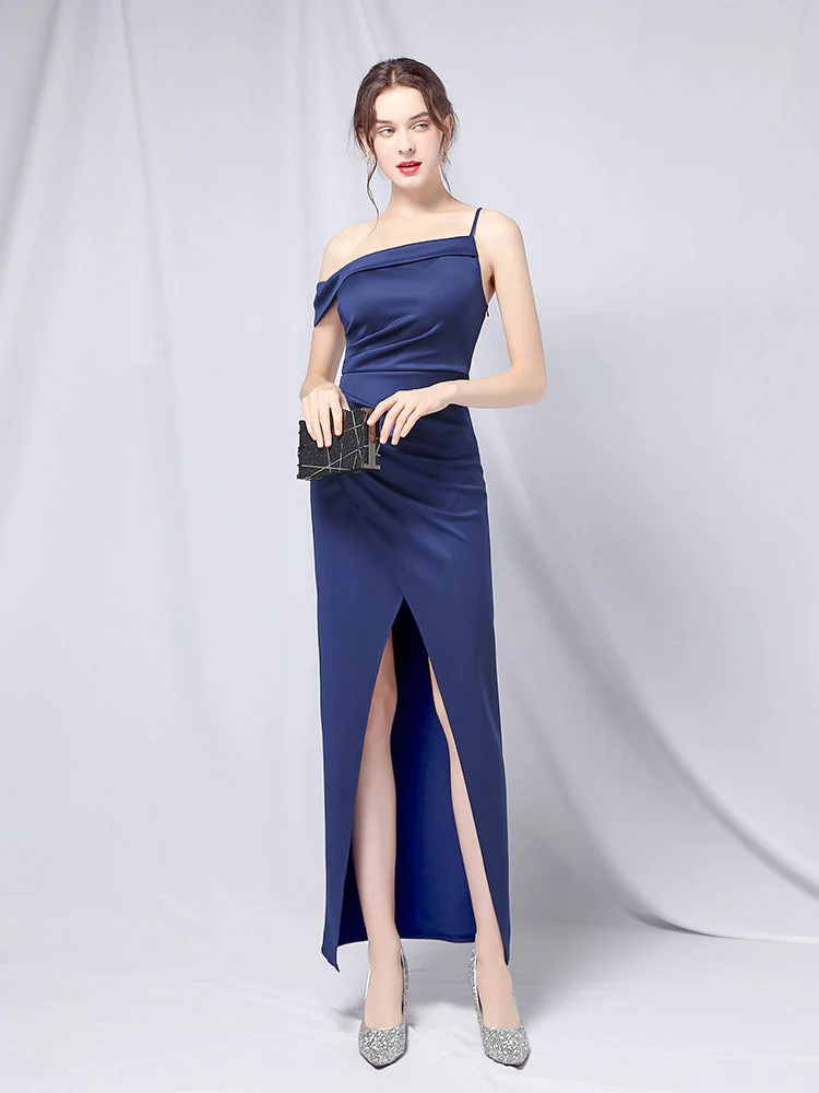 Line shoulder slim banquet evening dress - Image 9