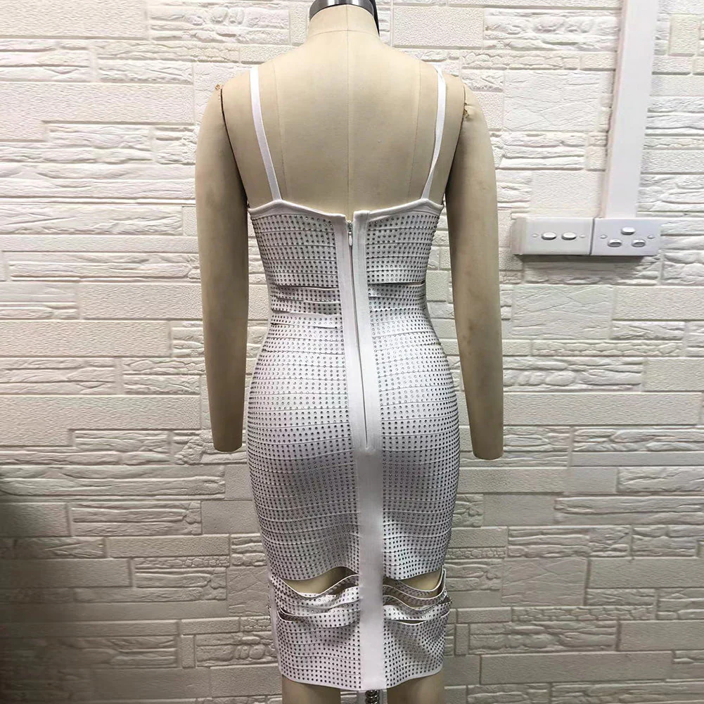 Strappy Sleeveless Cut Out Midi Bandage Dress PH01202 - Image 5