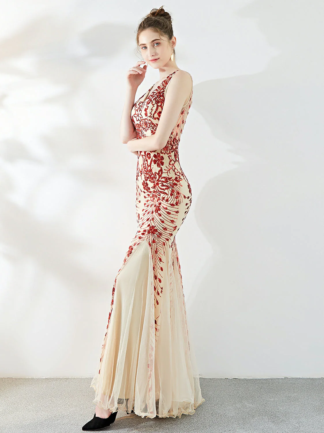 Fishtail Sequin long evening dress - Image 3