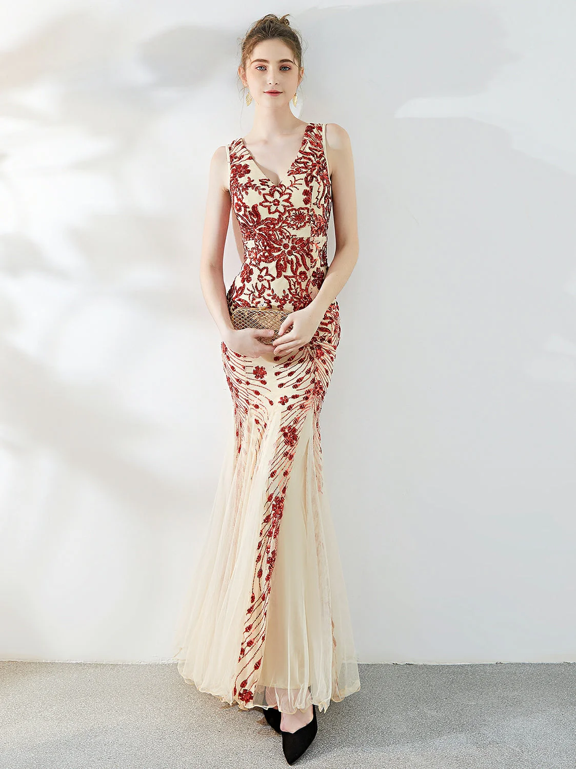 Fishtail Sequin long evening dress - Image 5
