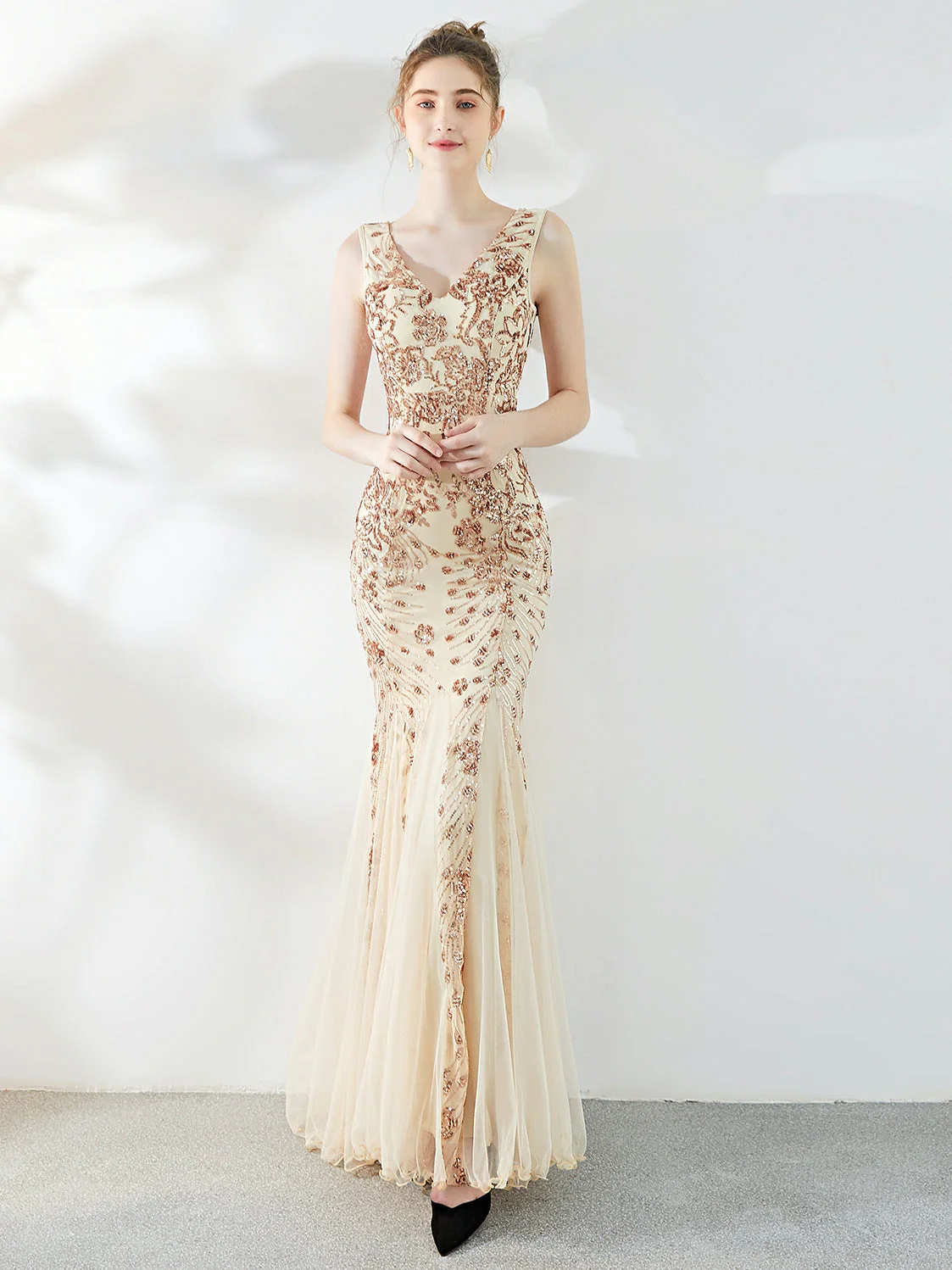 Fishtail Sequin long evening dress - Image 6