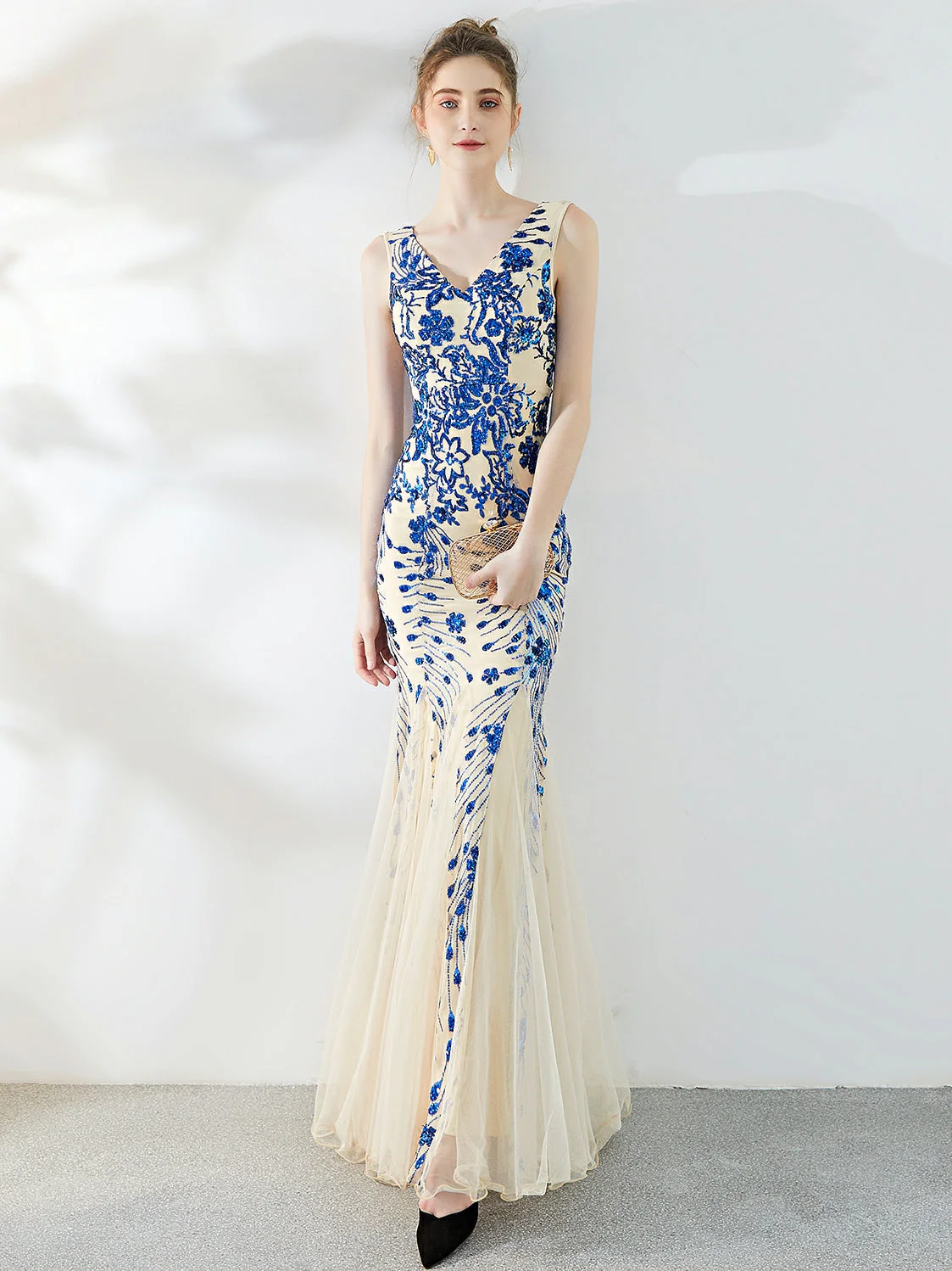 Fishtail Sequin long evening dress - Image 7