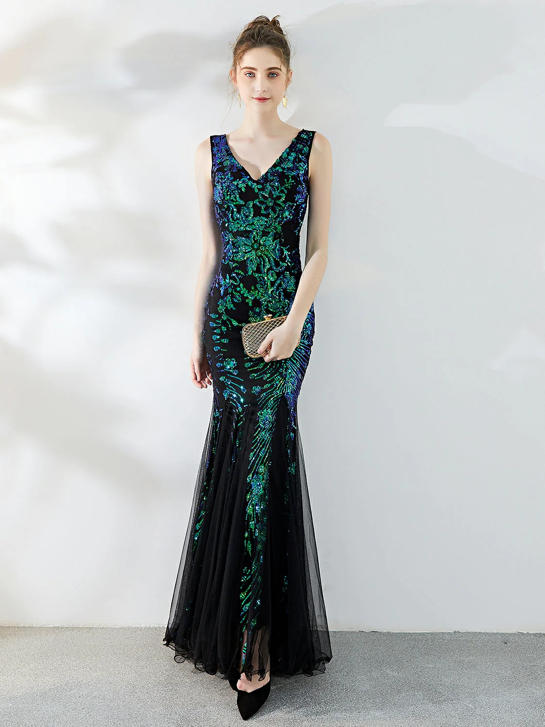 Fishtail Sequin long evening dress - Image 8