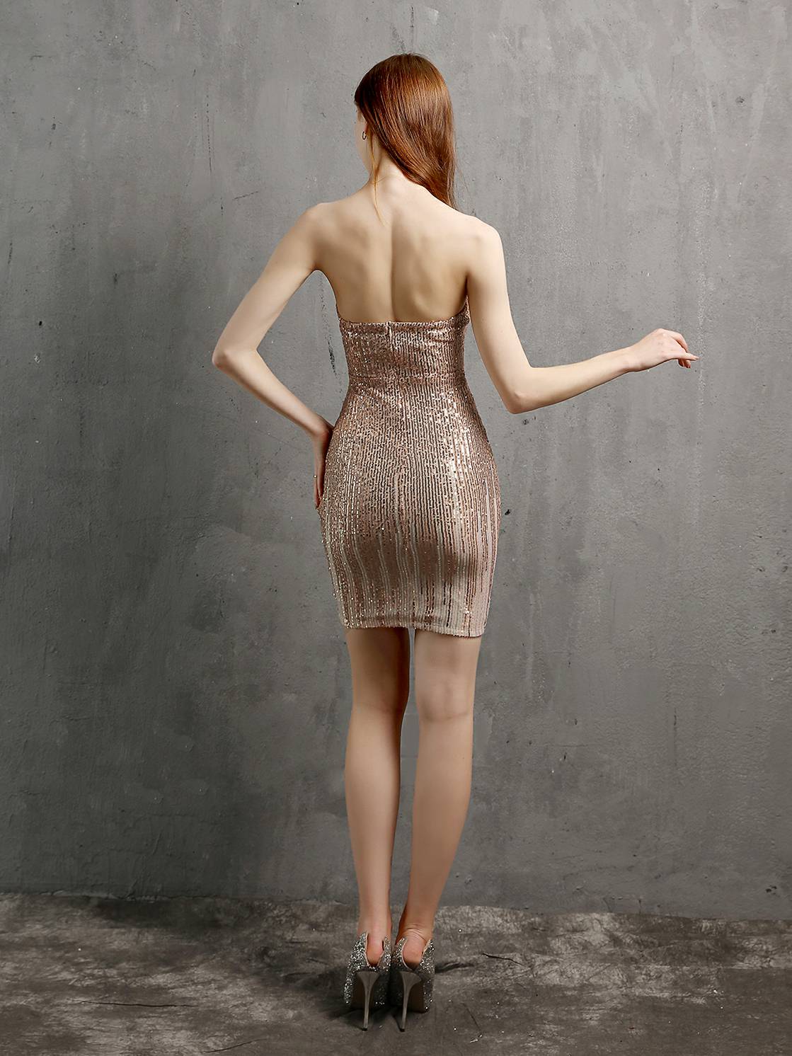 Straples short evening dress - Image 5