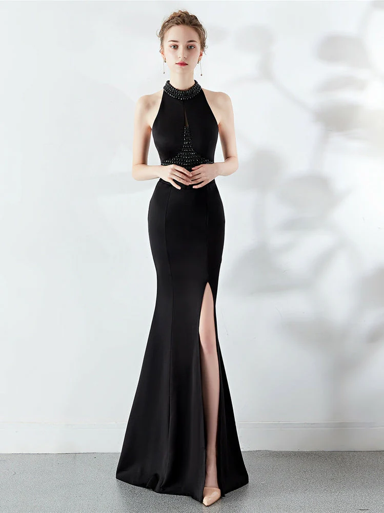 long style Halter evening dress - Image 9