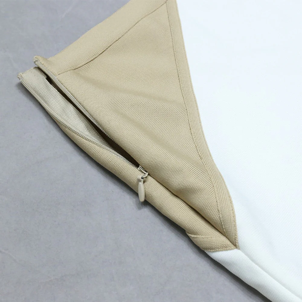Round Neck Long Sleeve Splicing Bandage Set PZL3012 - Image 7
