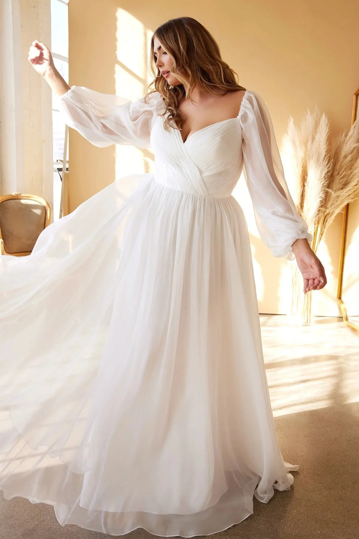 Low-cut Split Evening Dress - Image 4