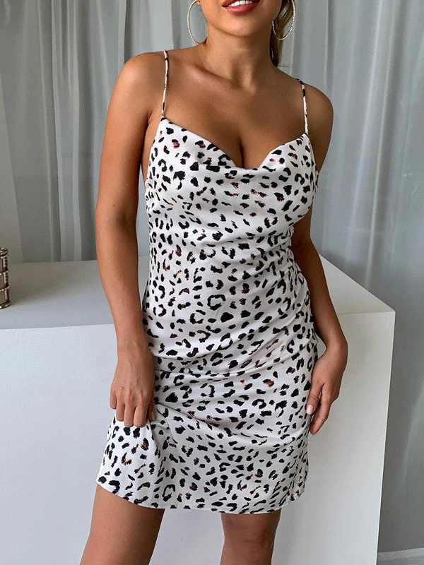Backless Leopard Dress - Image 2