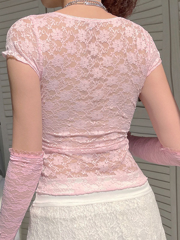 Sweet Lace Bow Vest - Image 2
