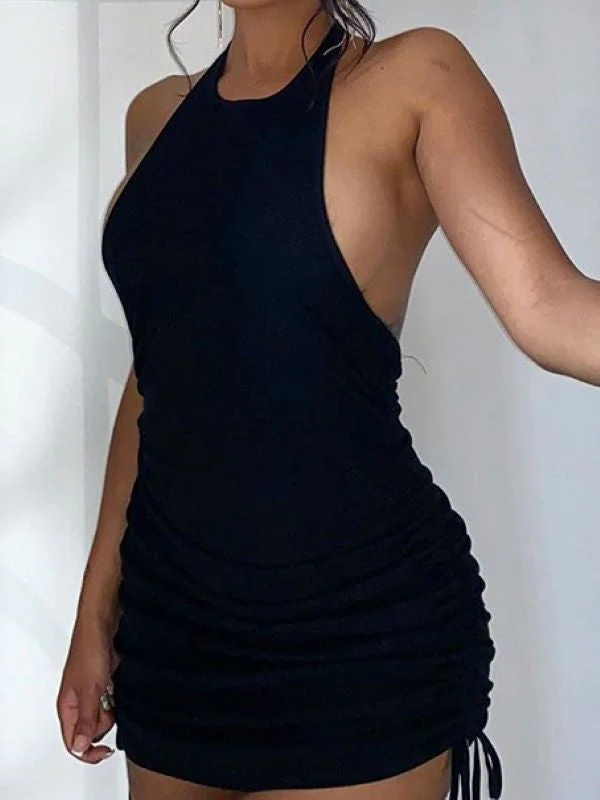 Side Drawstring Vest Dress - Image 4