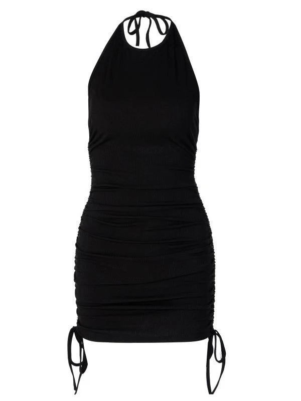 Side Drawstring Vest Dress - Image 5